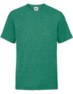 Fruit of the Loom Kids´ Valueweight T Natural 128 (F140K), F140K – Retro Chine Vert