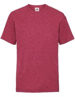 Fruit of the Loom Kids´ Valueweight T Natural 128 (F140K), F140K – Vintage Chine Rouge