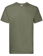 Fruit of the Loom Super Premium T-Shirt aus Baumwolle, White S, F181 – Classique Olive