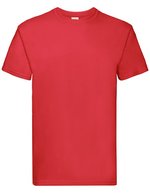 Fruit of the Loom Super Premium T-Shirt aus Baumwolle, White S, F181 – Rouge