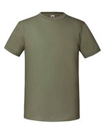 Fruit of the Loom Ikonisches Rundhals-T-Shirt aus Baumwolle, Azure Blue S, F185 – Classique Olive