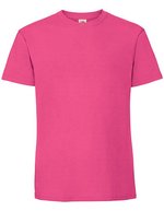Fruit of the Loom Ikonisches Rundhals-T-Shirt aus Baumwolle, Azure Blue S, F185 – Fuchsia