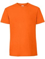 Fruit of the Loom Ikonisches Rundhals-T-Shirt aus Baumwolle, Azure Blue S, F185 – Orange
