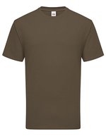Fruit of the Loom Ikonisches Rundhals-T-Shirt aus Baumwolle, Azure Blue S, F185 – Truffle
