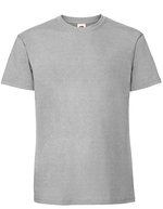 Fruit of the Loom Ikonisches Rundhals-T-Shirt aus Baumwolle, Azure Blue S, F185 – Zinc (Uni)