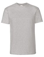 Fruit of the Loom Iconic 195 T-Shirt aus Baumwolle für Kinder, White 104, F185K – Chine Gris