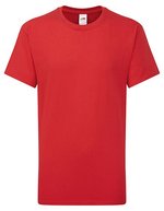Fruit of the Loom Iconic 195 T-Shirt aus Baumwolle für Kinder, White 104, F185K – Rouge