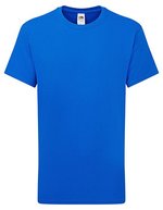 Fruit of the Loom Iconic 195 T-Shirt aus Baumwolle für Kinder, White 104, F185K – Bleu royal