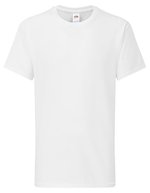 Fruit of the Loom Iconic 195 T-Shirt aus Baumwolle für Kinder – White