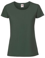 Slim-Fit Crew Neck T-Shirt 195 g/m² for Ladies – Bottle Green
