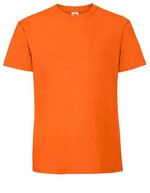 Fruit of the Loom Slim-Fit Rundhals T-Shirt 195 g/m² für Damen, White XS, F186 – Arancione