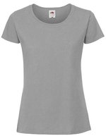 Fruit of the Loom Slim-Fit Rundhals T-Shirt 195 g/m² für Damen, White XS, F186 – Zinco (Unito)