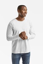 Fruit of the Loom Langarm T-Shirt aus 100% Baumwolle, White M, F240 – Bild 1