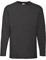 Fruit of the Loom Langarm T-Shirt aus 100% Baumwolle – Black