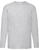 Fruit of the Loom Langarm T-Shirt aus 100% Baumwolle – Heather Grey