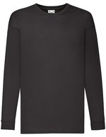 Fruit of the Loom Langarm T-Shirt 100% Baumwolle für Kinder in, 104 (F240K – Black