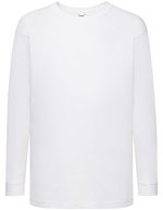 Fruit of the Loom Langarm T-Shirt 100% Baumwolle für Kinder in, 104 (F240K – White