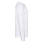 Fruit of the Loom Langarm T-Shirt aus 100% Baumwolle, White M, F243 – Bild 5