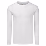 Fruit of the Loom Long-Sleeve Shirt Iconic 150 made of Cotton, White S, F244 – image 3