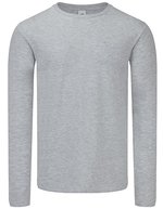 Fruit of the Loom Langarmshirt Iconic 150 aus Baumwolle – Heather Grey