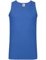 Fruit of the Loom Ärmelloses Basic-T-Shirt aus Baumwolle, Black S, F260 – Royal Blue