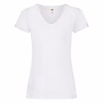 Ladies´ Valueweight V Neck T – Fuchsia