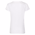 Fruit of the Loom V-Ausschnitt T-Shirt Baumwolle für Damen, White XS, F271N – Bild 4