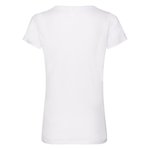 Fruit of the Loom V-Ausschnitt T-Shirt Baumwolle für Damen, White XS, F271N – Bild 4