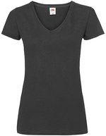 Ladies´ Valueweight V Neck T – Black