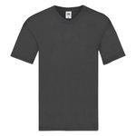 Fruit of the Loom Baumwoll V-Ausschnitt T-Shirt Basic, White S, F272 – Bild 3