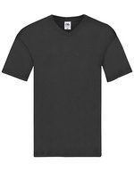Fruit of the Loom Baumwoll V-Ausschnitt T-Shirt Basic, White S, F272 – Bild 2