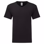 Fruit of the Loom V-Ausschnitt T-Shirt aus gekämmter Baumwolle, White S, F273 – Bild 3