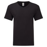 Fruit of the Loom V-Ausschnitt T-Shirt aus gekämmter Baumwolle, White S, F273 – Bild 3