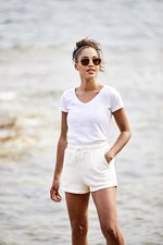 Fruit of the Loom T-Shirt 150 g/m² V-Ausschnitt für Damen, White XS, F274 – Bild 1