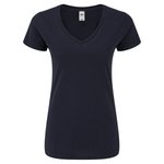 Fruit of the Loom T-Shirt 150 g/m² V-Ausschnitt für Damen, White XS, F274 – Bild 3