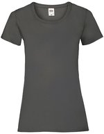 Fruit of the Loom T-Shirt mit Slim-Fit-Schnitt für Damen, Azure Blue XXL, F288N – Light Graphite (Solid)