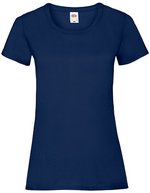 Fruit of the Loom T-Shirt mit Slim-Fit-Schnitt für Damen, Azure Blue XXL, F288N – Navy