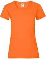 Fruit of the Loom T-Shirt mit Slim-Fit-Schnitt für Damen, Azure Blue XXL, F288N – Orange
