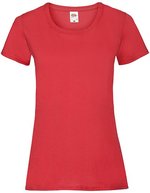 Fruit of the Loom T-Shirt mit Slim-Fit-Schnitt für Damen, Azure Blue XXL, F288N – Red