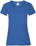 Fruit of the Loom T-Shirt mit Slim-Fit-Schnitt für Damen, Azure Blue XXL, F288N – Royal Blue