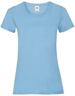 Fruit of the Loom T-Shirt mit Slim-Fit-Schnitt für Damen, Azure Blue XXL, F288N – Sky Blue