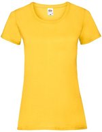 Fruit of the Loom T-Shirt mit Slim-Fit-Schnitt für Damen, Azure Blue XXL, F288N – Sunflower