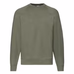 Fruit of the Loom Classic Raglan Felpa Cotone-Poliestere, Black S, F304 – immagine 3