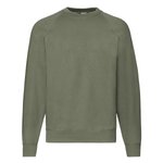 Fruit of the Loom Classic Raglan Sweatshirt Baumwolle-Polyester, Black S, F304 – Bild 3