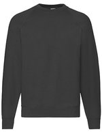 Fruit of the Loom Classic Raglan Sweatshirt Baumwolle-Polyester – Black