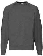 Fruit of the Loom Classic Raglan Sweatshirt Baumwolle-Polyester – Dark Heather Grey