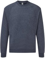 Fruit of the Loom Classic Raglan Sweatshirt Baumwolle-Polyester, Black S, F304 – Chine Marine