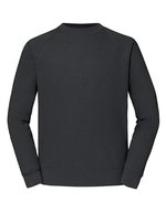Fruit of the Loom Classic Raglan Sweatshirt Baumwolle-Polyester, Black S, F304 – Clair Graphite (Uni)