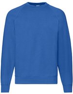 Fruit of the Loom Classic Raglan Sweatshirt Baumwolle-Polyester, Black S, F304 – Bleu royal