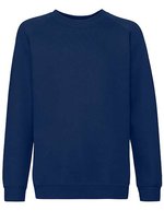Fruit of the Loom Raglan Sweatshirt aus Baumwolle-Polyester für Kinder, Black 104, F304K – Navy